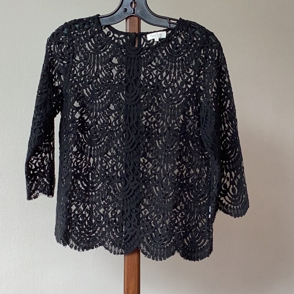 Black lace sweater